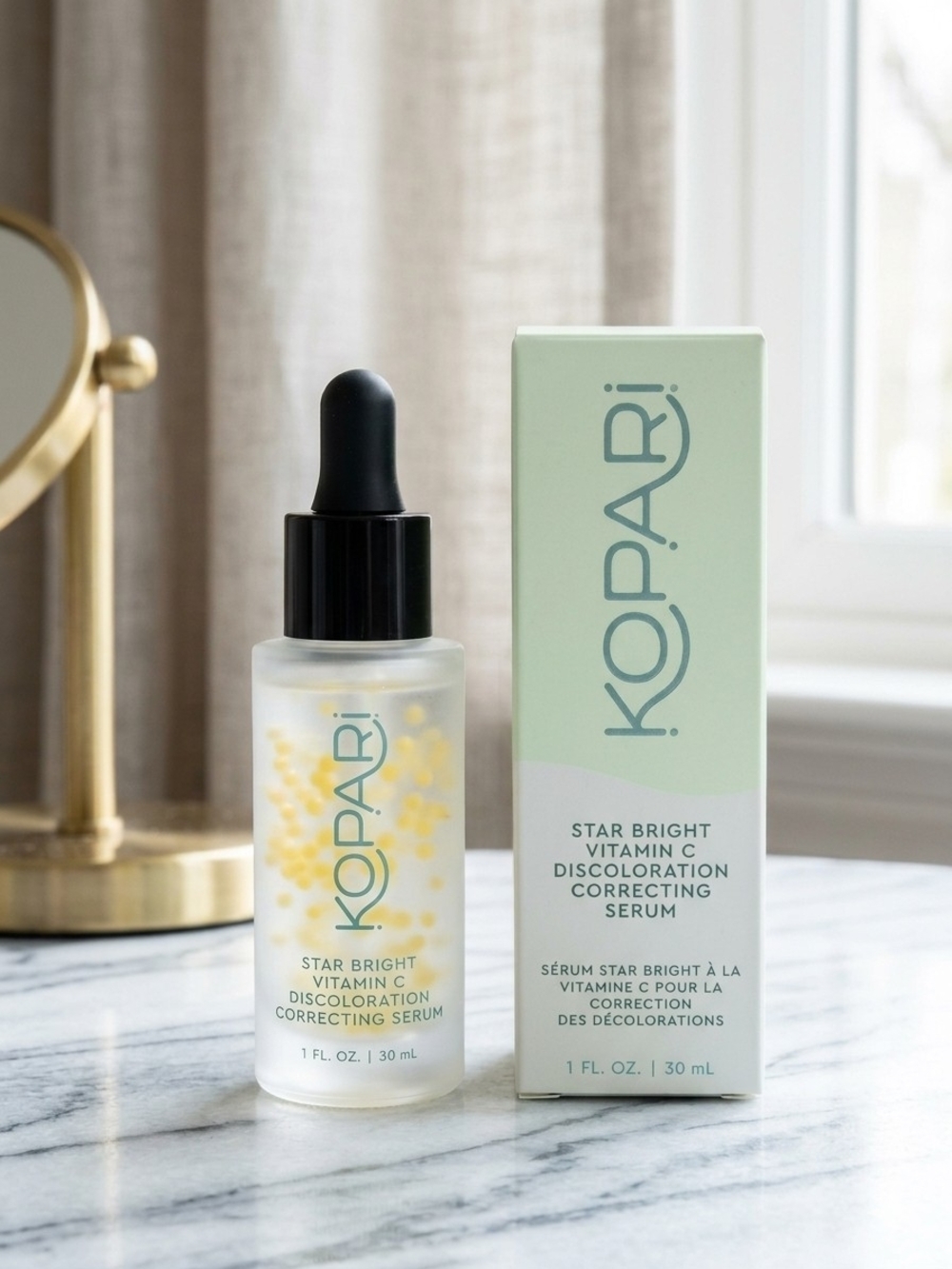 NIB Kopari Star Bright Vitamin C Discoloration Correcting Serum Full Size 1oz